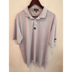 Bad Birdie Mens 2XL Blue Dot Polo The Venetian Resort Las Vegas Golf Shirt